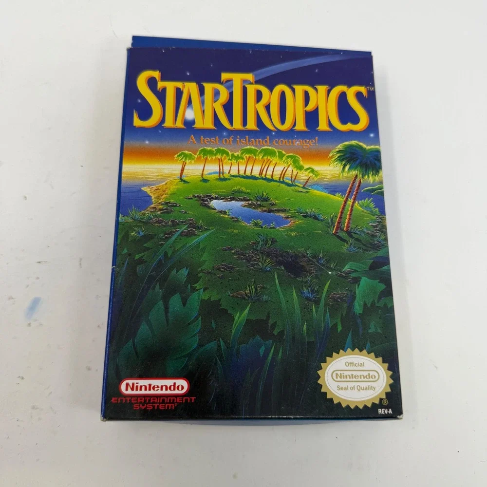 StarTropics Nintendo NES CIB Complete with Box Manual and Dust Sleeve 1990
